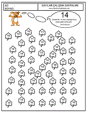 içinde 15 sayısı olanlar boya, 15 sayısı çalışma sayfası
